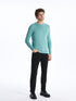 LC Waikiki Crew Neck Long Sleeve Men's Tricot Sweater